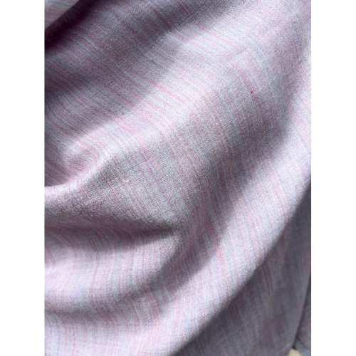 Linen-Wool Stole (pastel pink and blue)